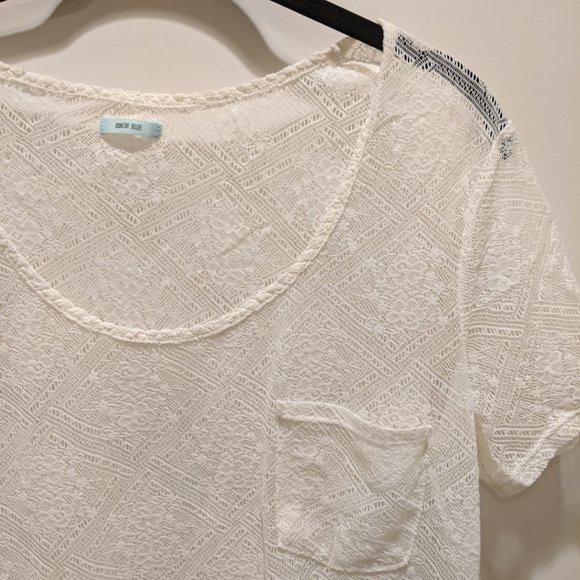 Kimchi Blue Cream Lace T-shirt - Picture 2 of 6